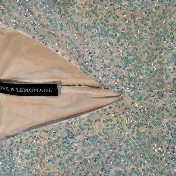 NWT love & lemonade dress sz small sequins bodycom cocktail dress - Picture 3 of 5